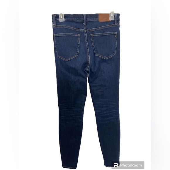 Madewell High Rise Skinny Dark Washed Jeans Size 28 - Picture 2 of 13